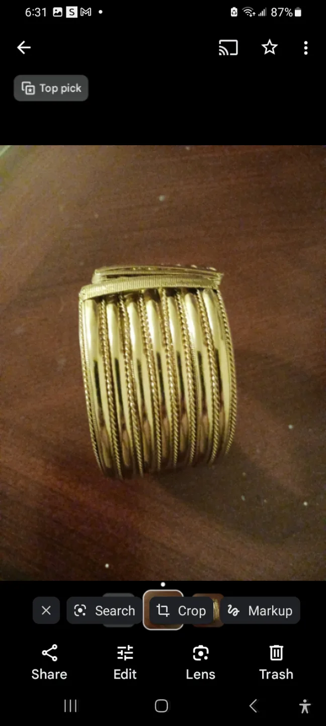 Gold-tone multi-strand bracelet thumbnail