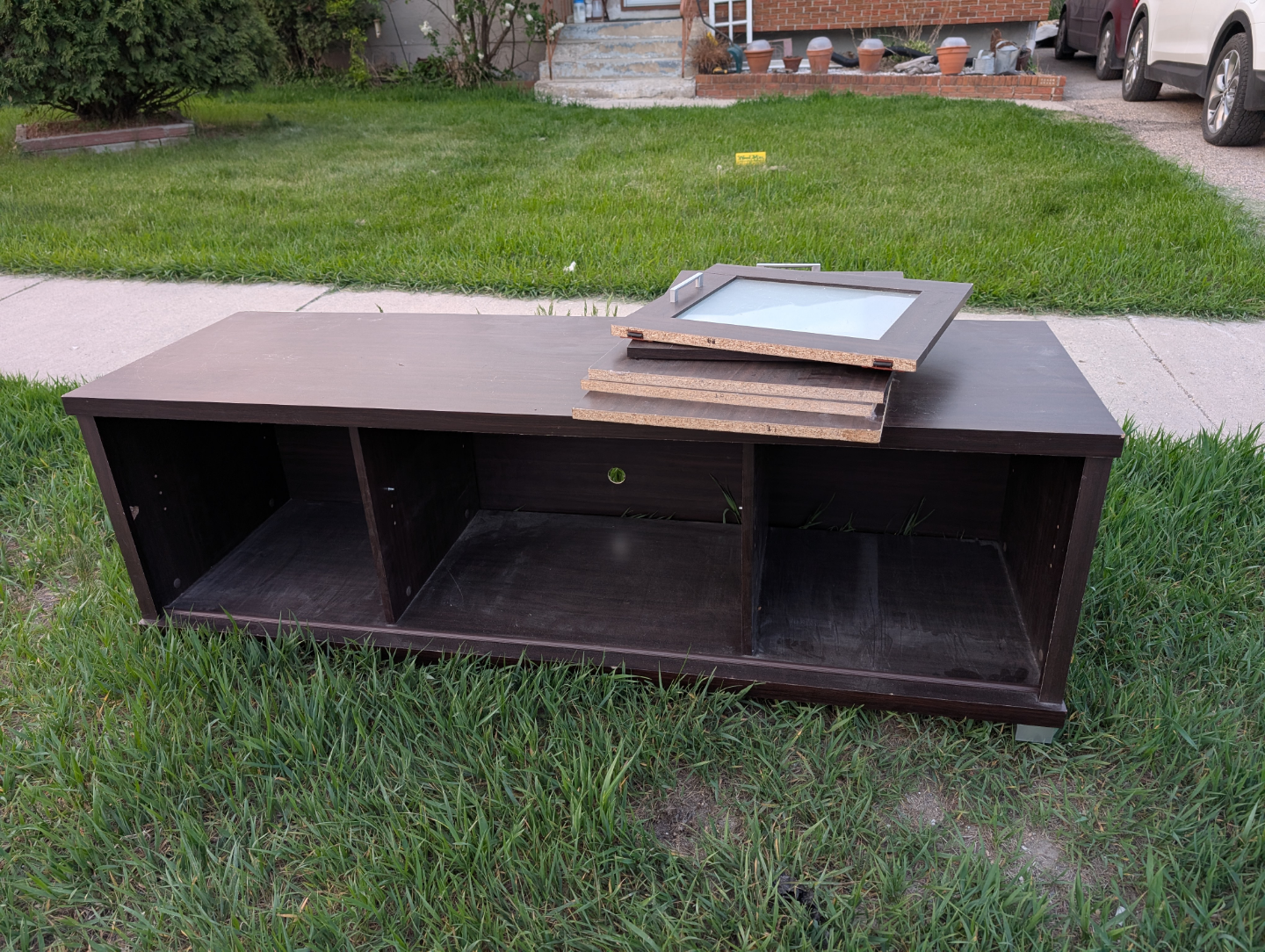 FREECYCLE Dark Brown TV Stand/Media Console 🌷