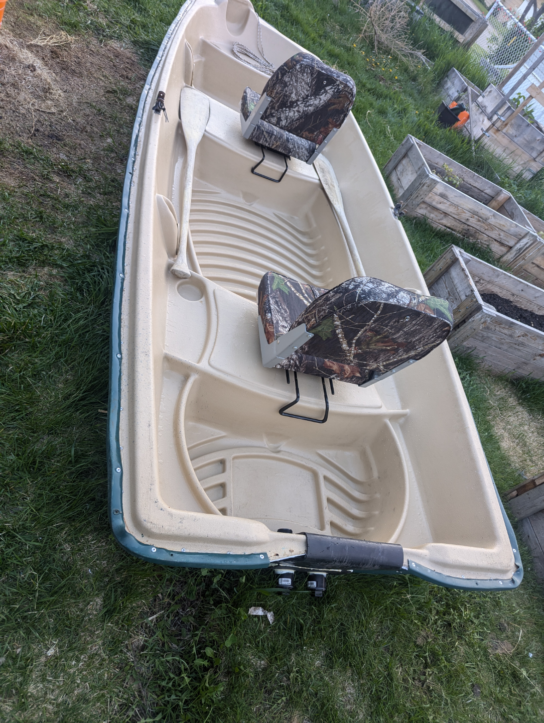 Used 2-person Jon Boat with Camo Seats - photo 2