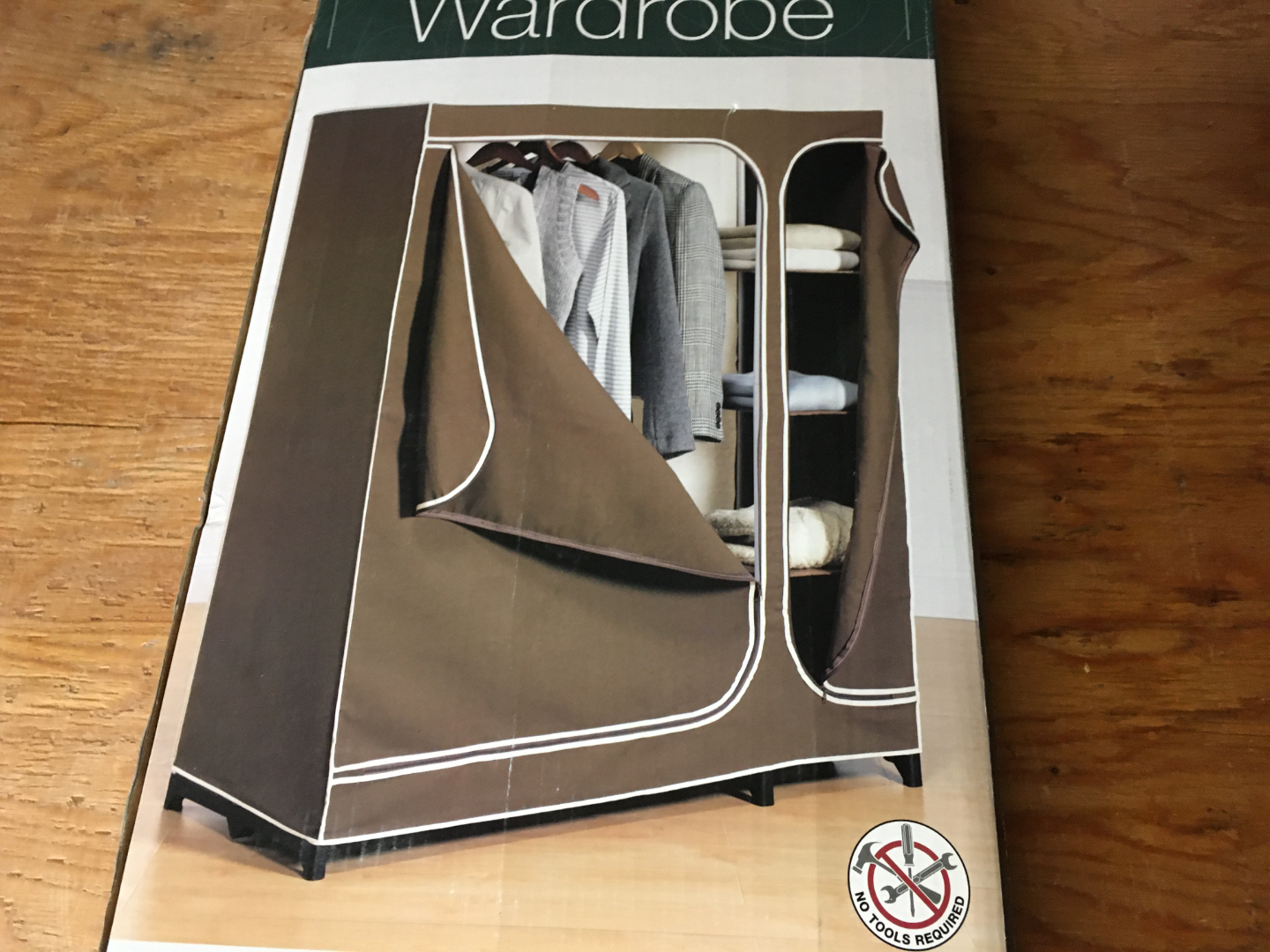 deluxe canvas wardrobe 48 in wide 20 in deep 60.5  tall - photo 2