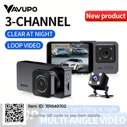 3-Channel Dash Cam with 32GB Card, pick  Scarborough or oshawa - photo 3