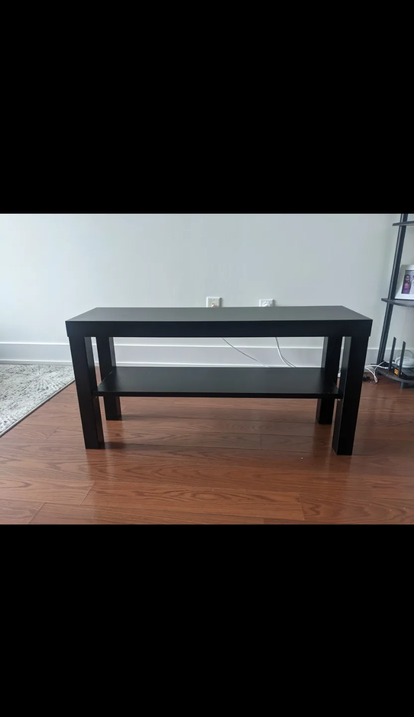 Black Console Table with Shelf thumbnail