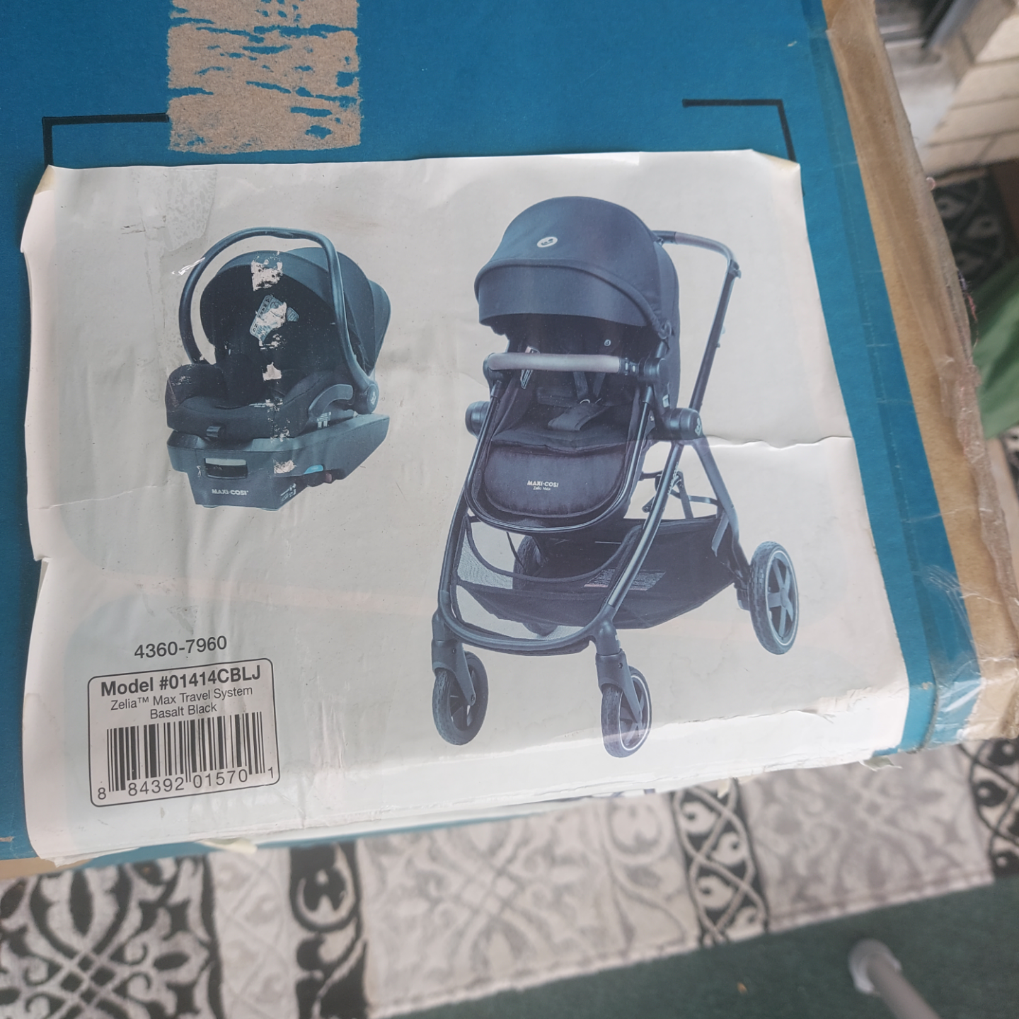 Maxi-Cosi Zelia Max 5-in-1 Modular Travel System - Basalt Black