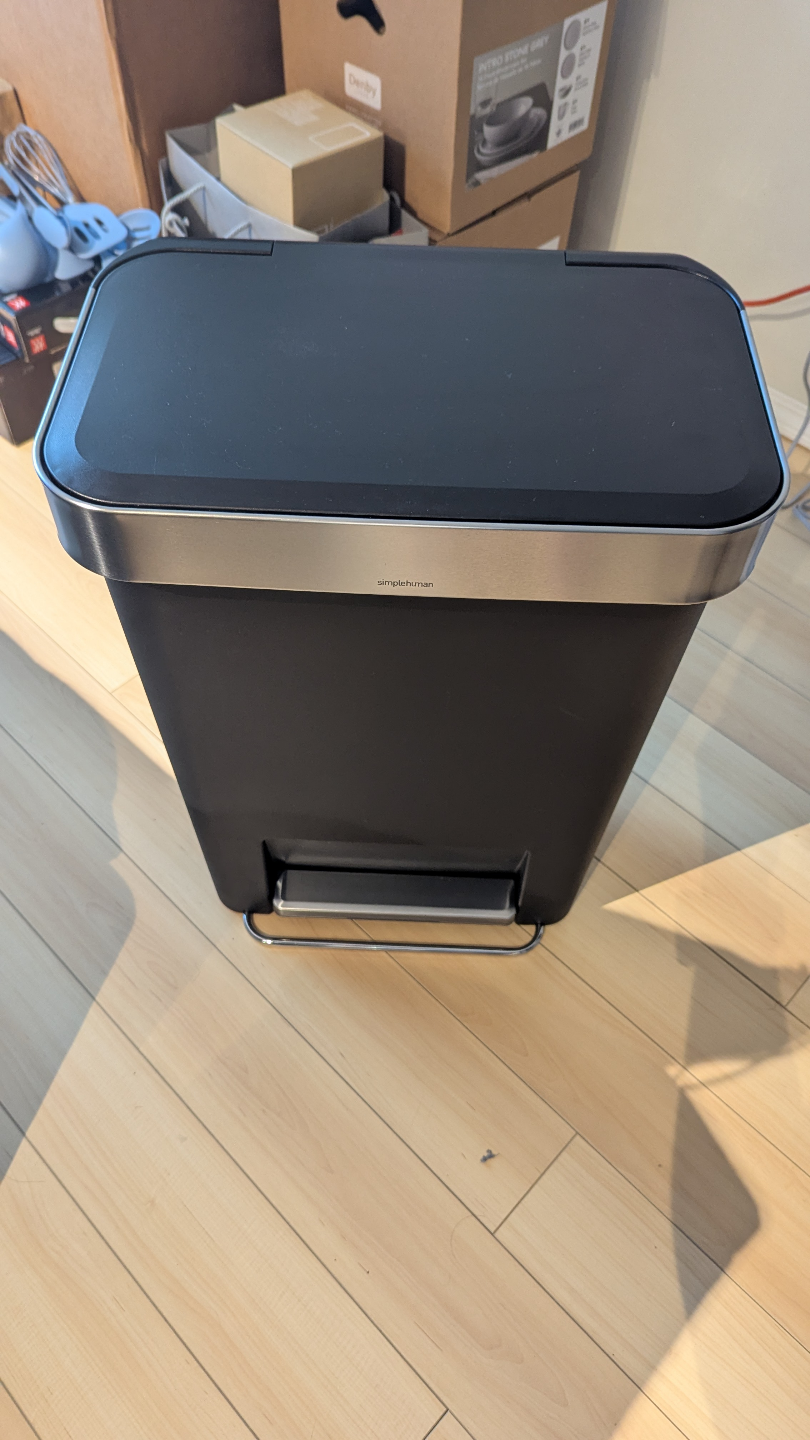 Simplehuman 45 Litre Step Trash Can - Black