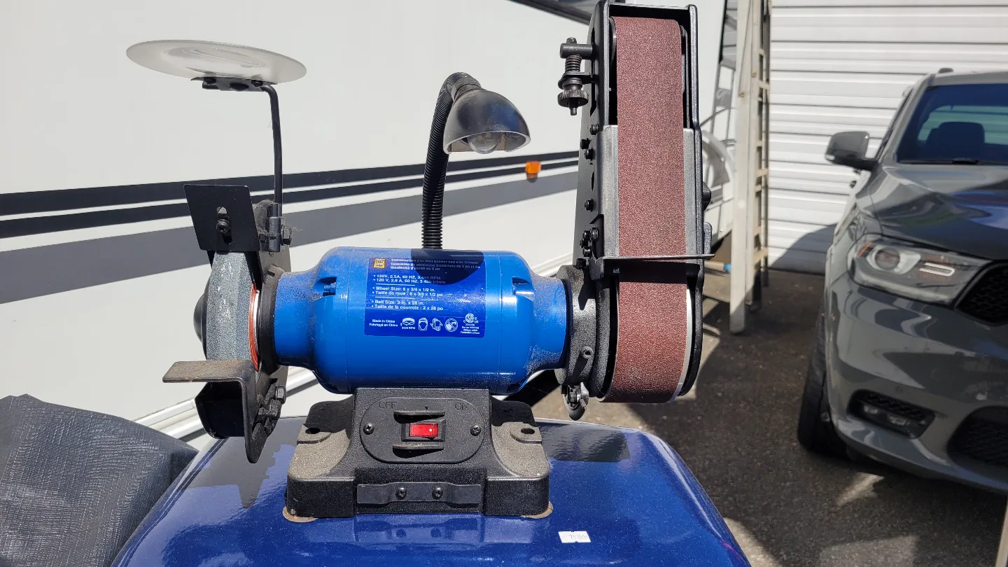 Bench Grinder with Belt Sander and Work Light thumbnail