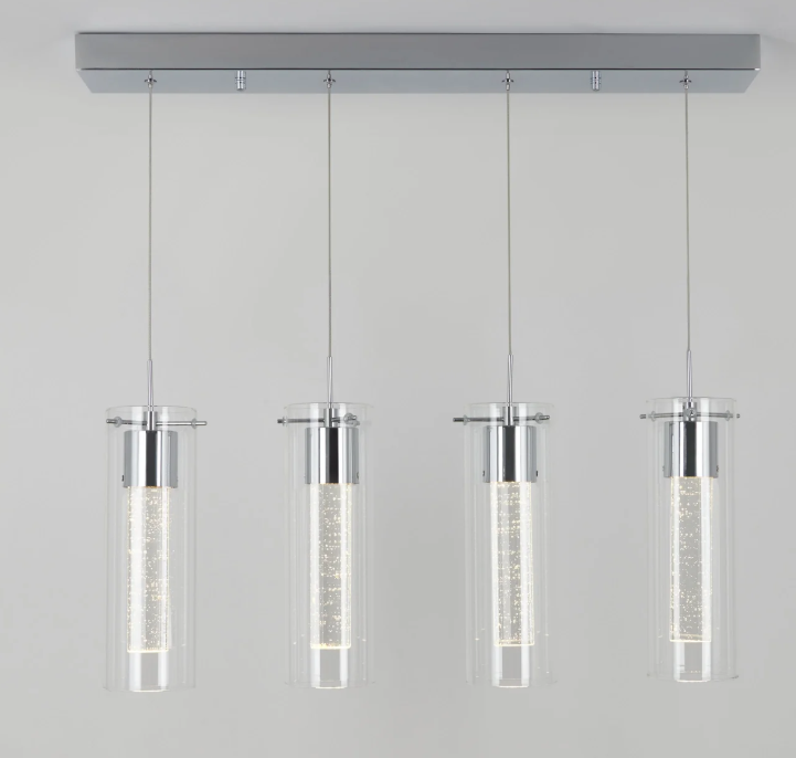 Artika 4-Light Integrated LED Pendant (Chrome) – Almost New