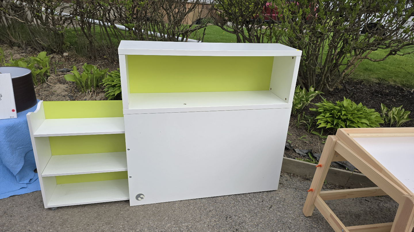 IKEA Childrens Headboard with storage