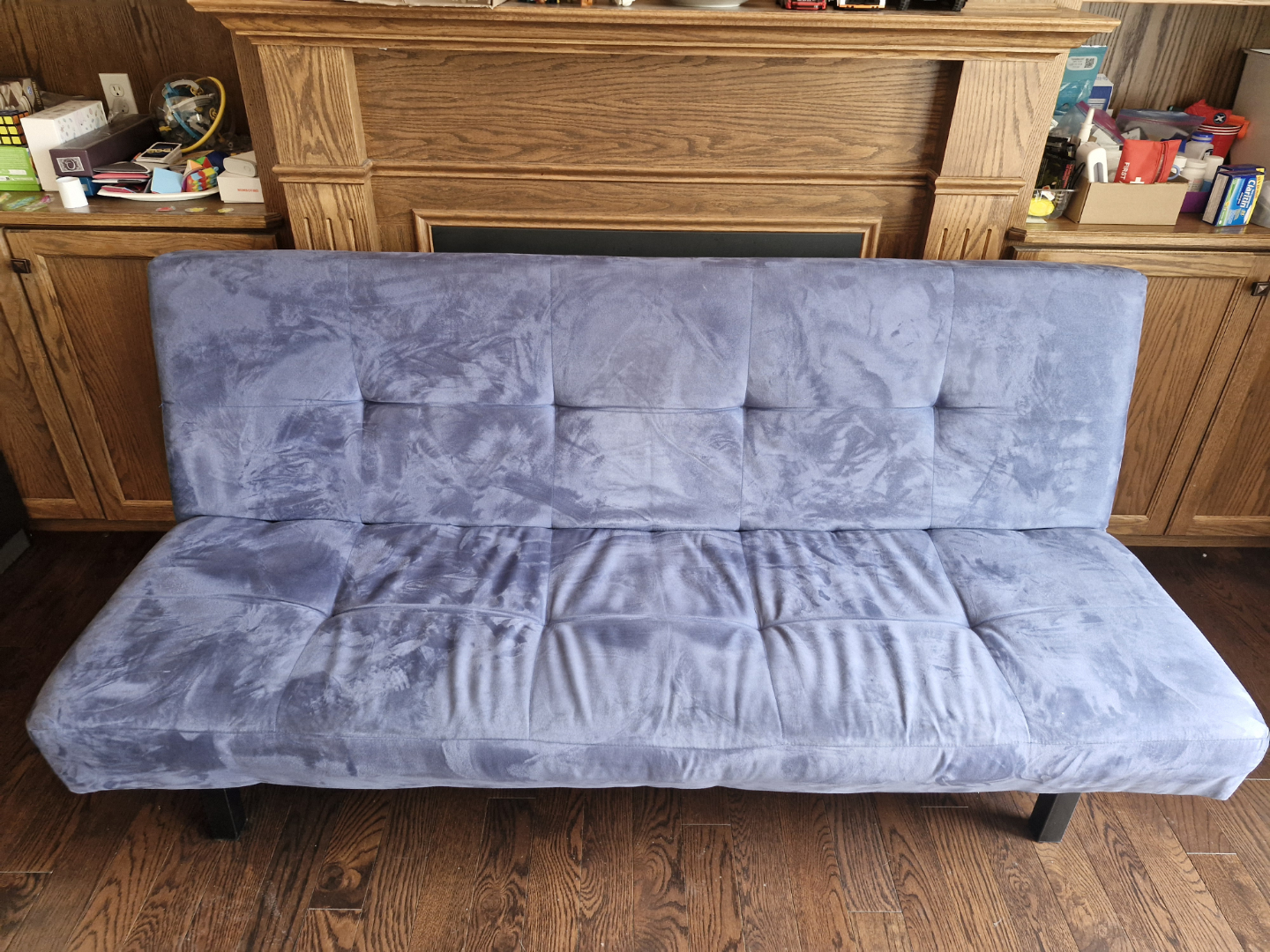 Grey Futon Sofa Bed - photo 2