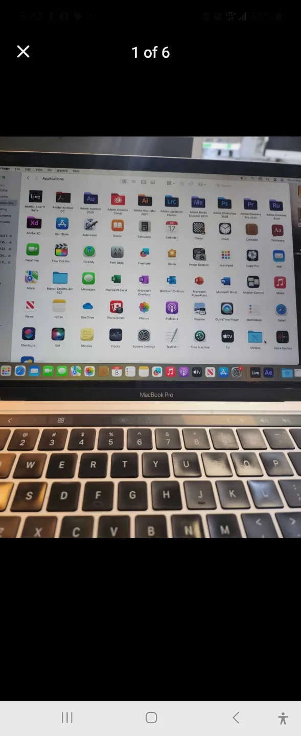 MacBook Pro 13-inch, 2 GHz Quad Core i5  ADOBE CC, LP, FCP image indicator(6)