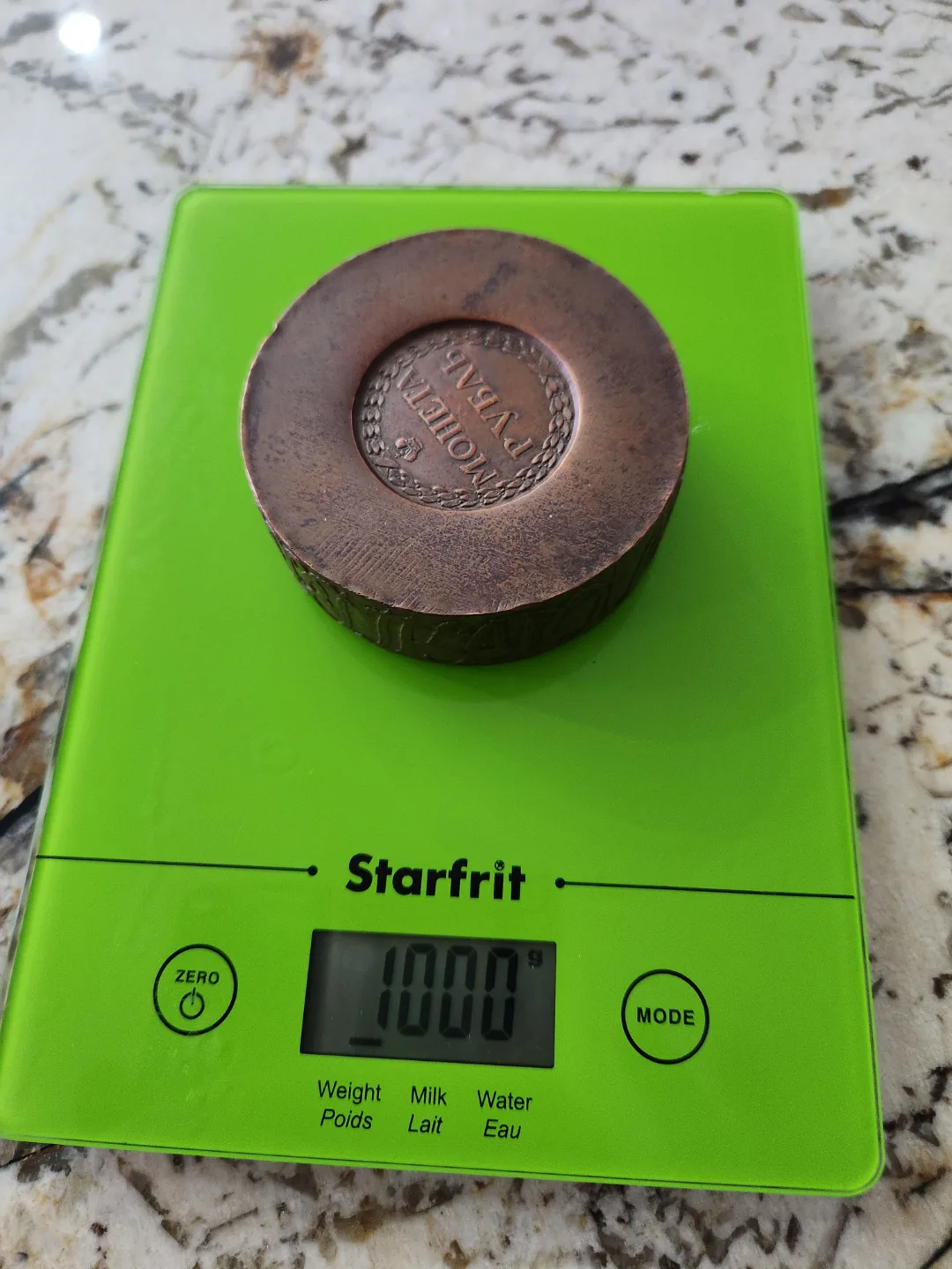 Unique Copper Ruble Replica Paperweight image indicator(3)