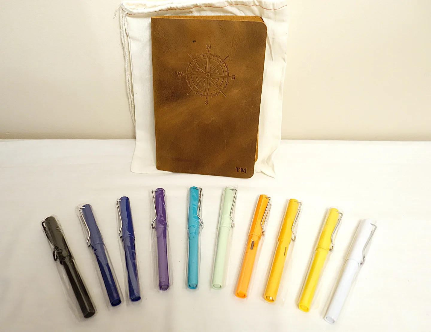 Lifetime Leather Company Leather Journal & 2 FREE Fountain Pens thumbnail