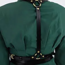 Black Vegan Leather Body Harness image indicator(3)