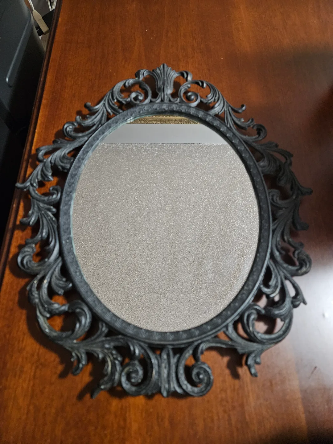 Ornate Oval  Antique Mirror thumbnail