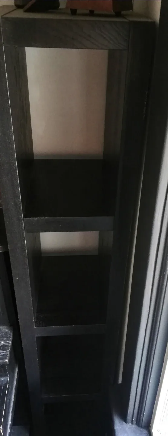 IKEA Black Wooden Book Shelving Unit thumbnail