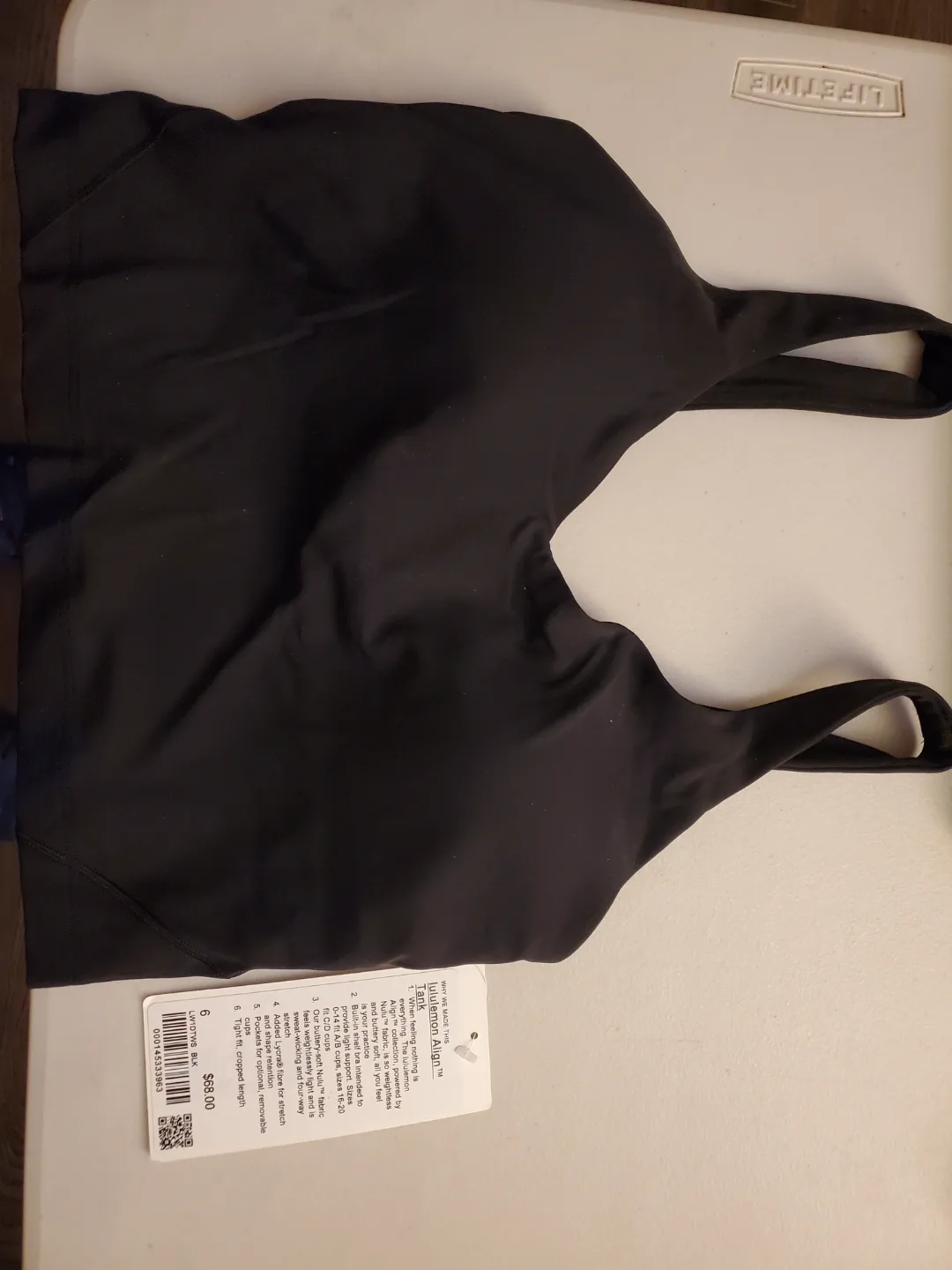 Lululemon Align Bra - Black - Size 6 thumbnail