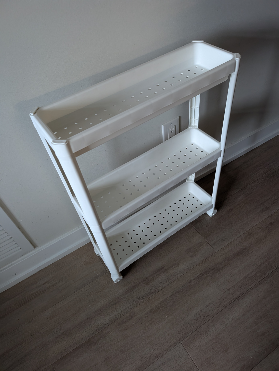 IKEA VESKEN 3-Tier Rolling Cart - White