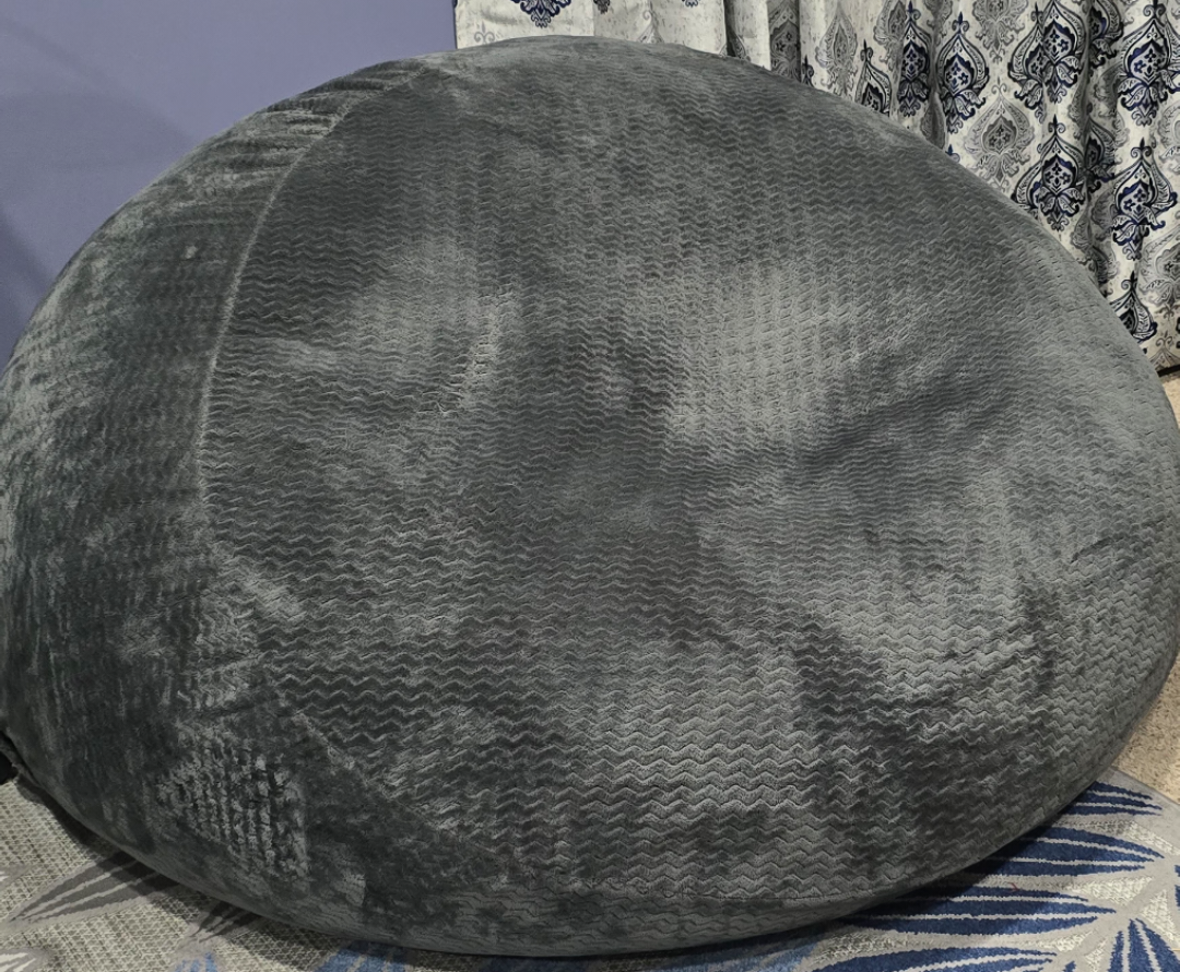Large Gray Beanbag / Jumbo longer