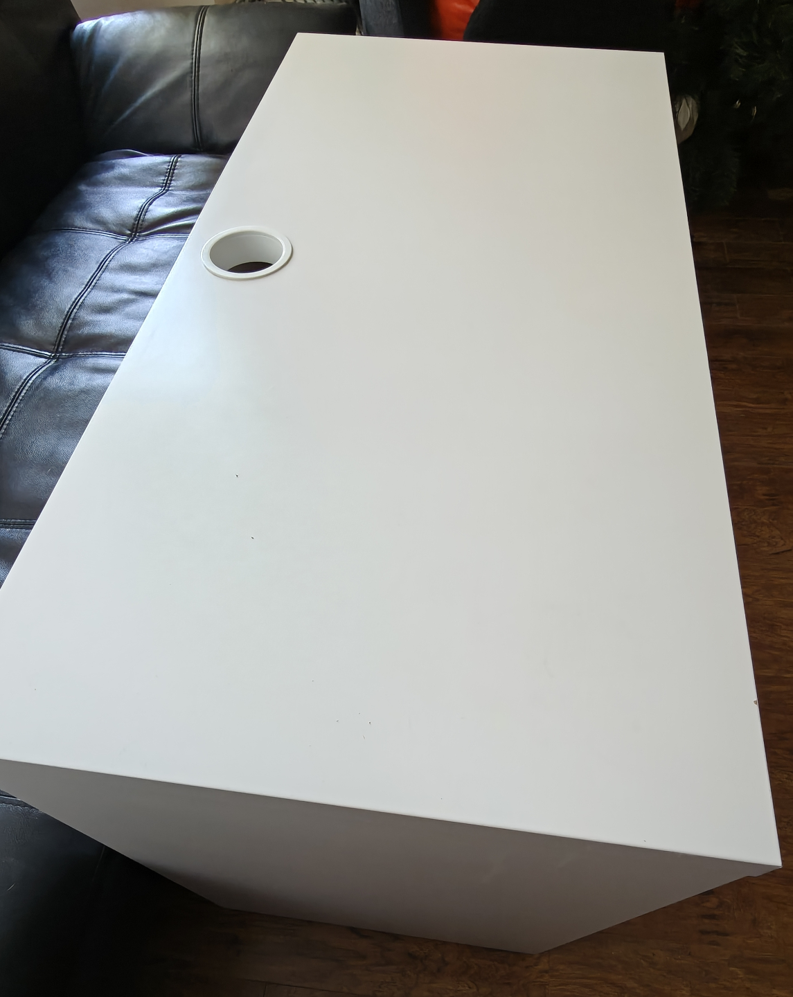 White IKEA Desk with Drawers and Shelving - photo 3