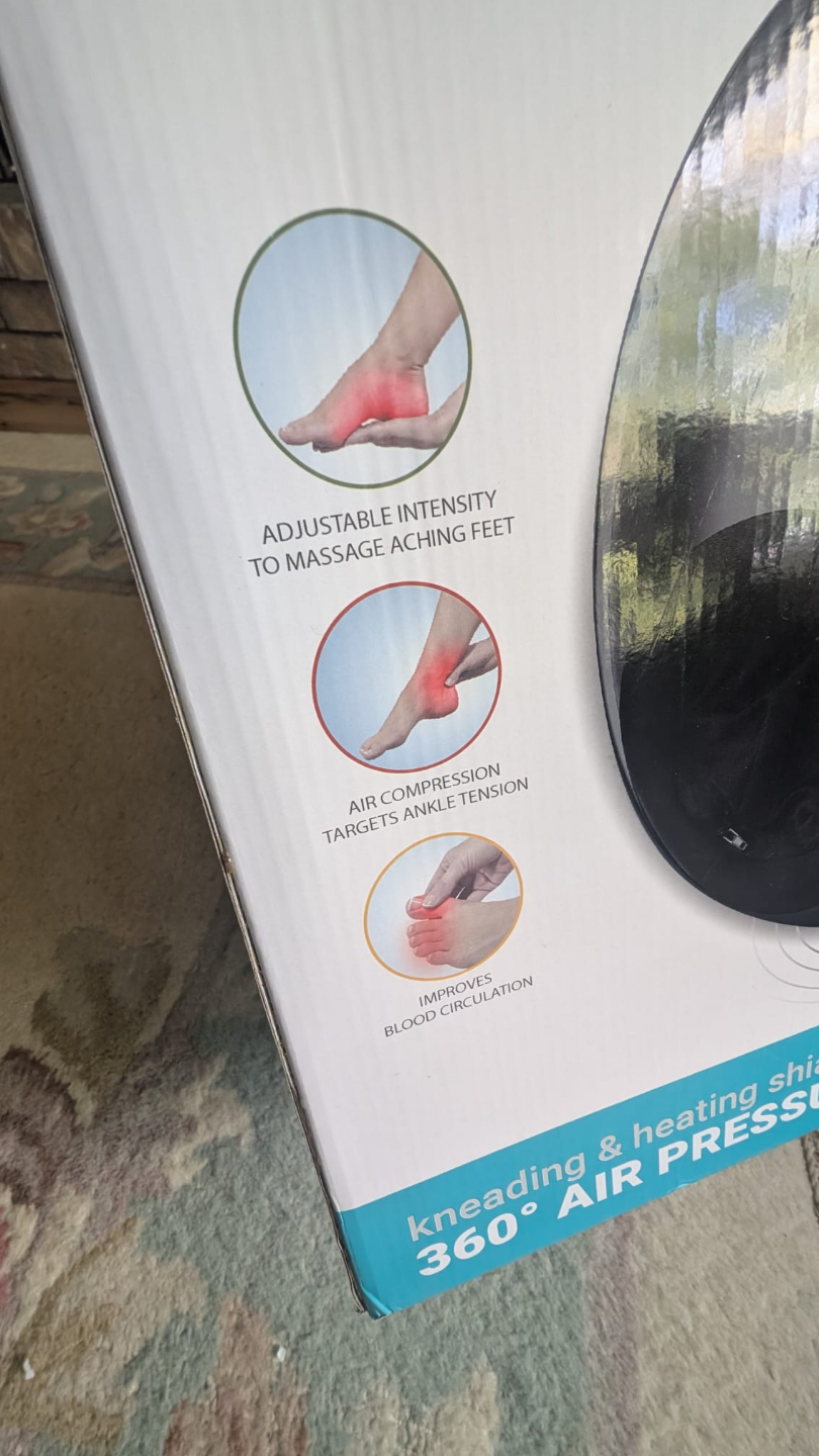 Vivospas 360° Air Pressure Foot Massager - photo 4
