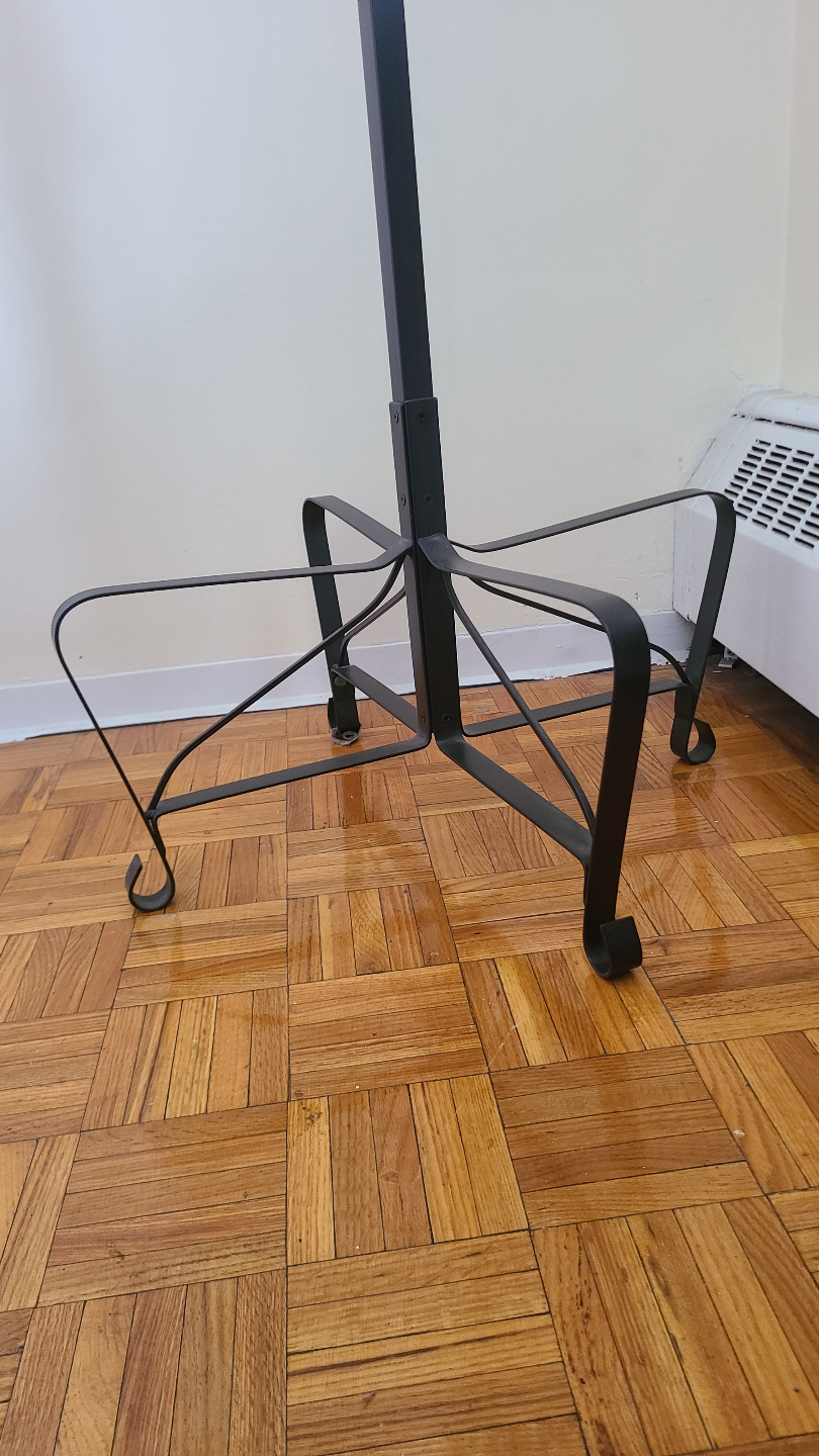 Black Metal Coat Rack Stand - photo 4