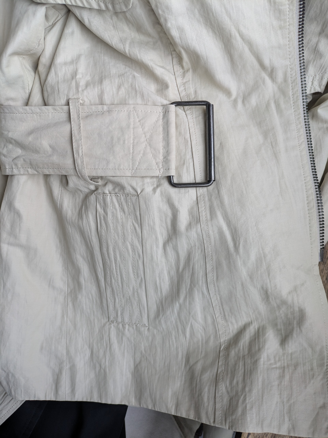 BEDO Women's White Trench Coat Jacket Size M/M - photo 4