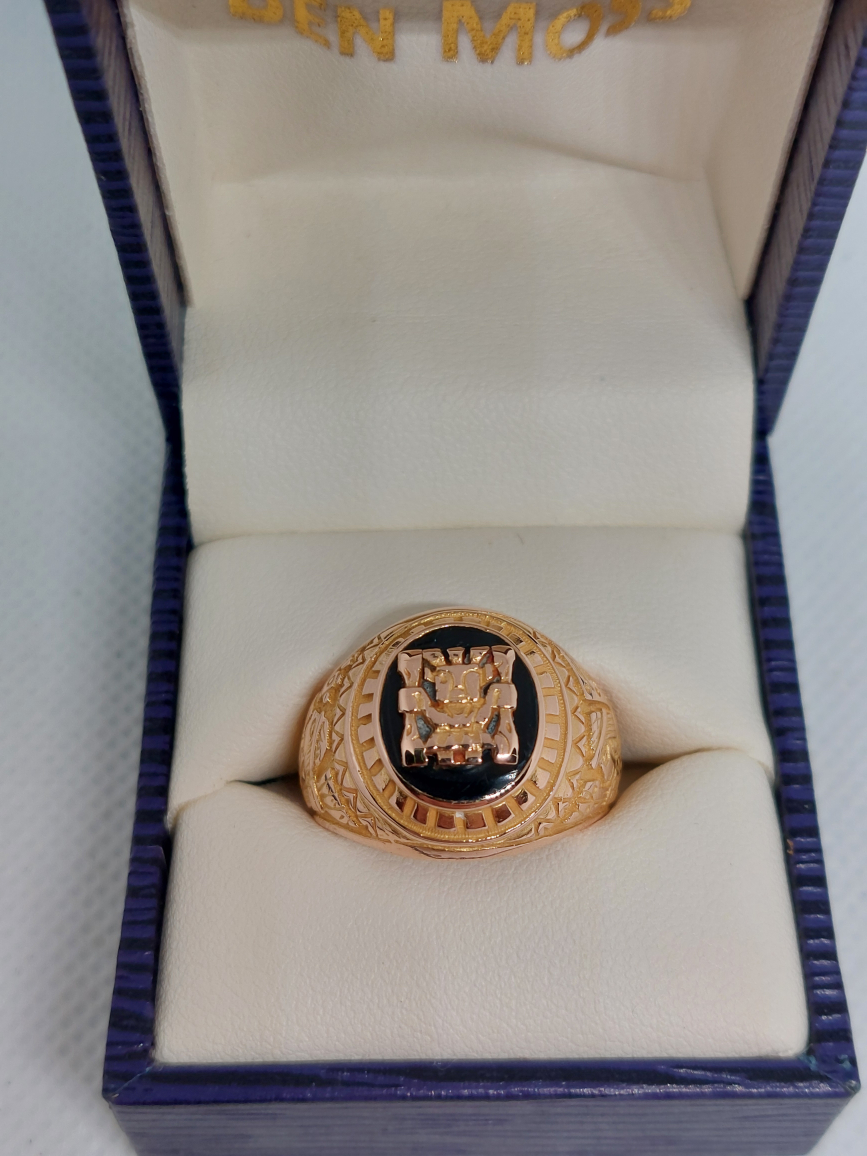 14K Gold Ring Aztec Mayan design - photo 2