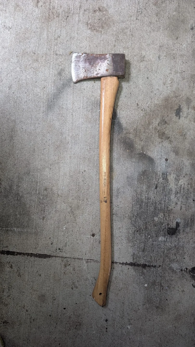 Axe with Hickory handle thumbnail