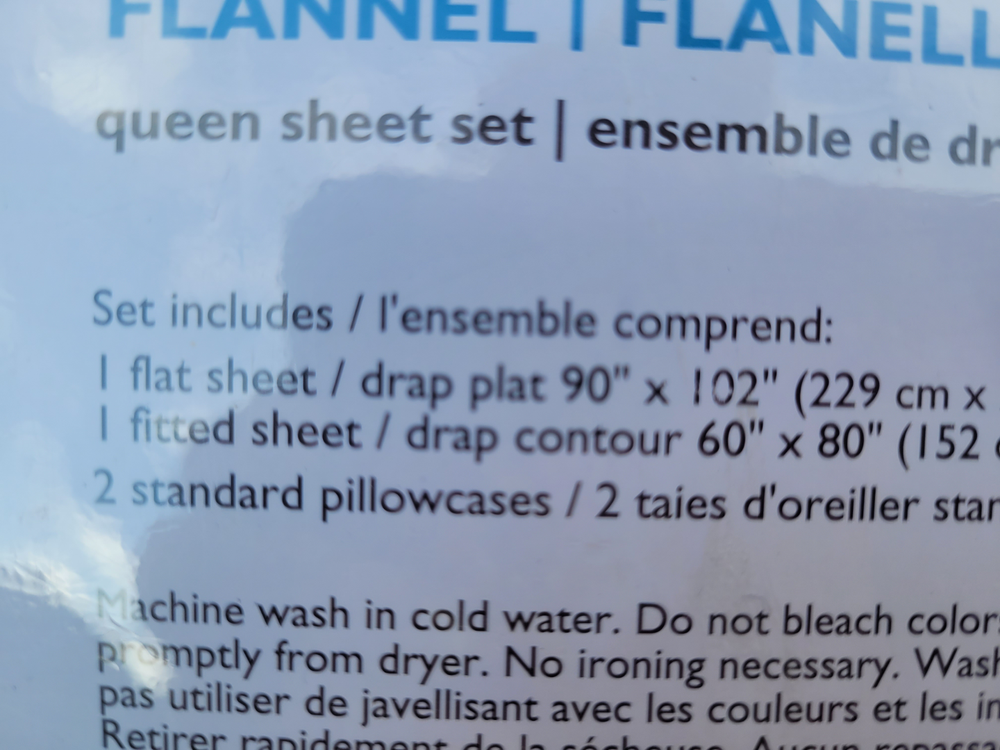 UTICA Flannel Queen Sheet Set - photo 2