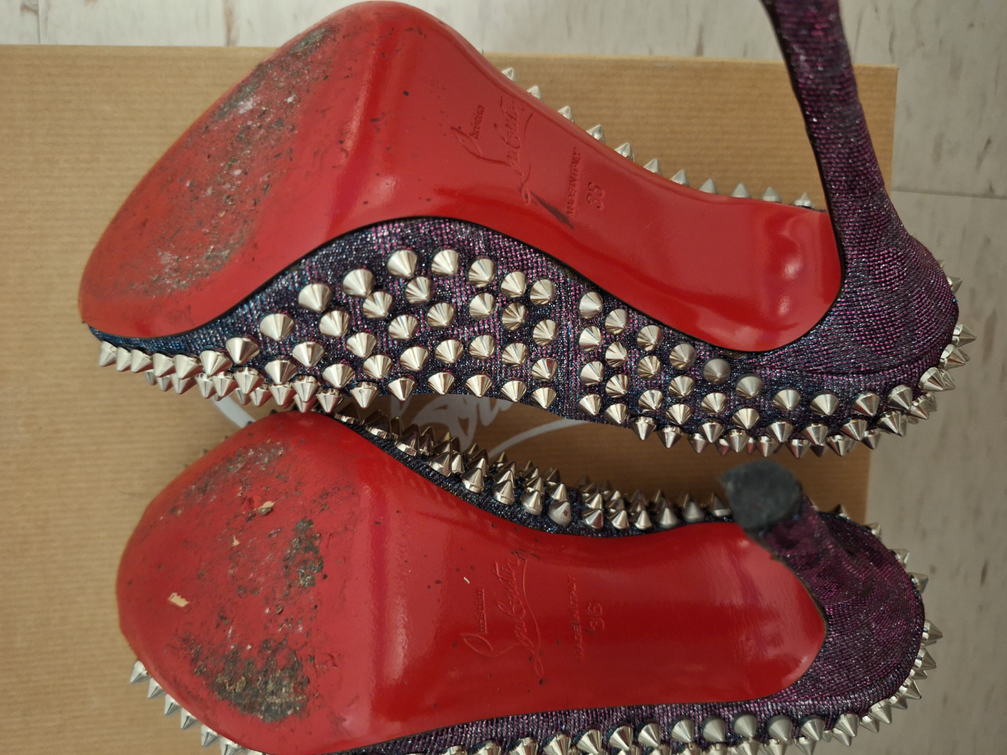 Christian Louboutin Flo Spikes Pumps