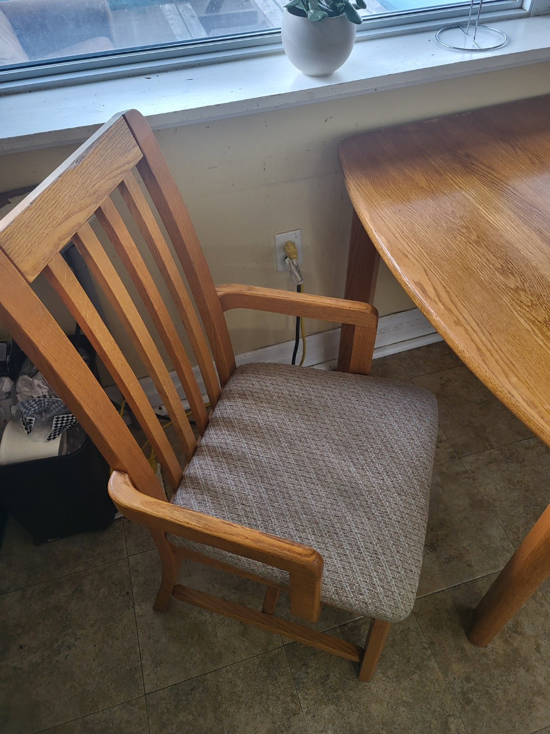 Wooden Table and Chairs Set - photo 3