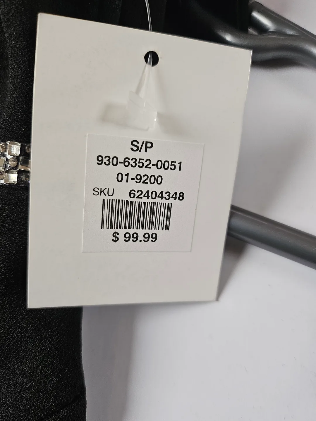 Black Sequin Detail Maxi Dress Size Small image indicator(2)