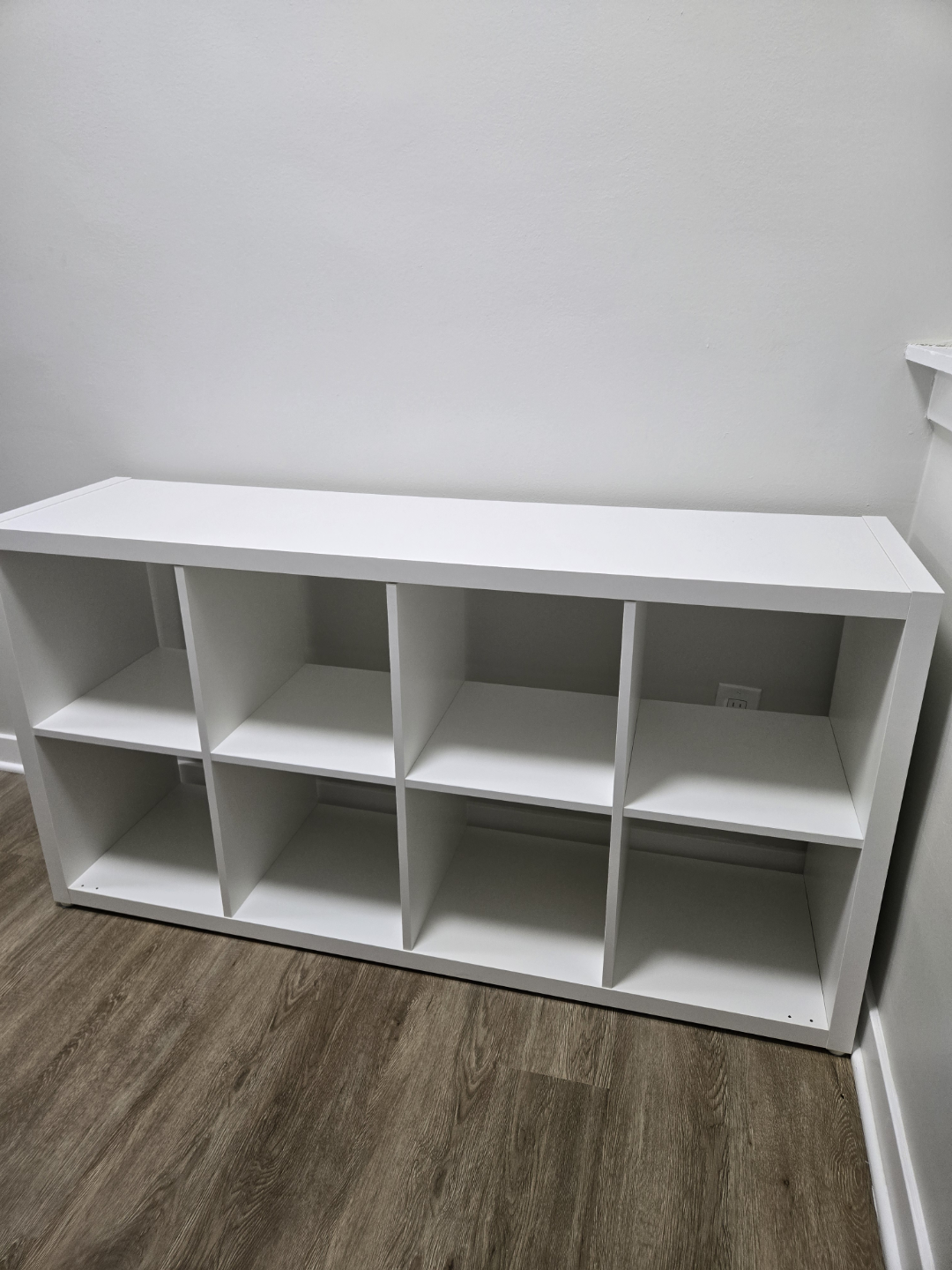 White IKEA Kallax Cube Shelving Unit - photo 3