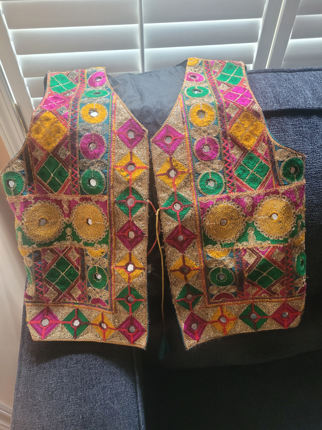 Embroidered Sleeveless Vest