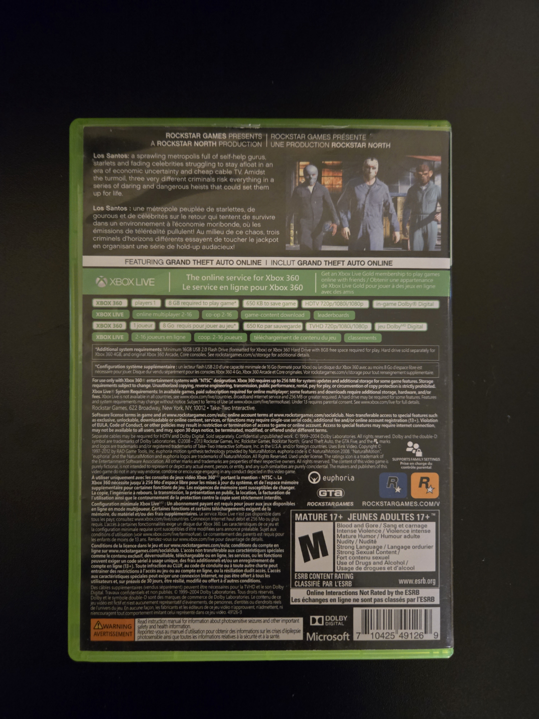 Grand Theft Auto V – Xbox 360 – Complete - photo 2