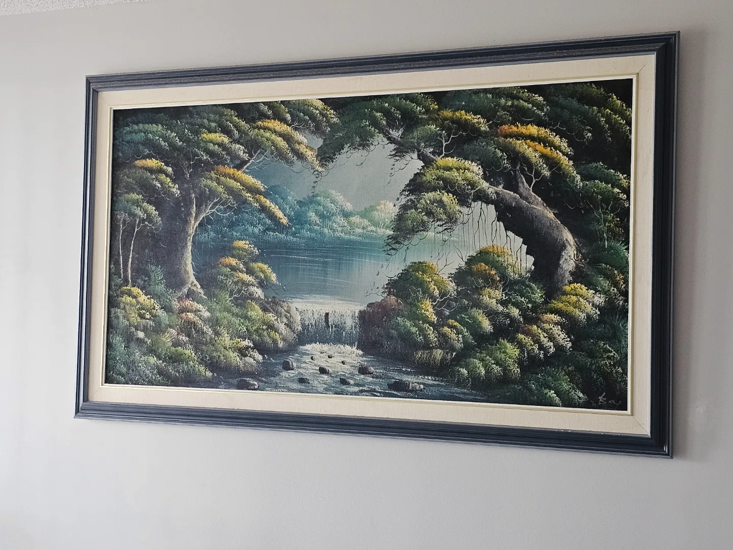 Large Landscape Painting - Serene Forest Scene thumbnail