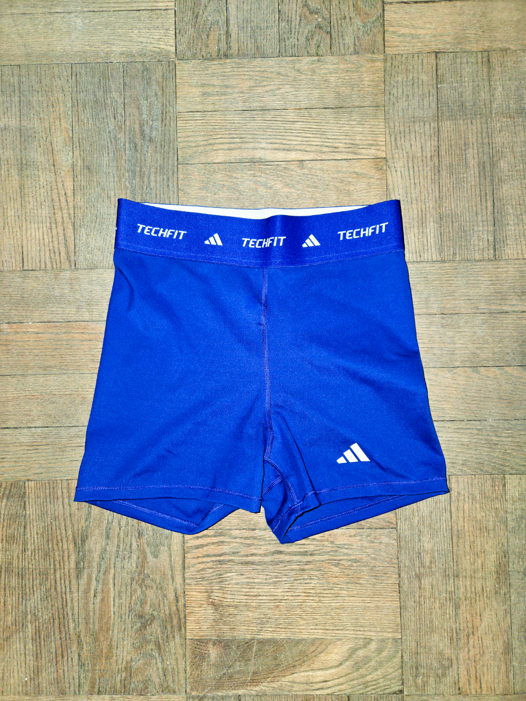 Adidas Techfit Training Shorts - Royal Blue - Size Small - photo 3
