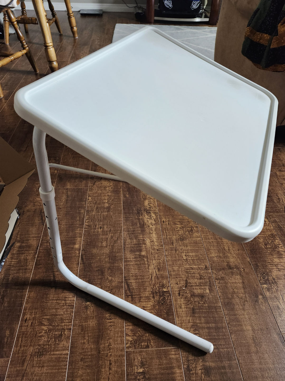 White Foldable TV Tray Table - photo 3