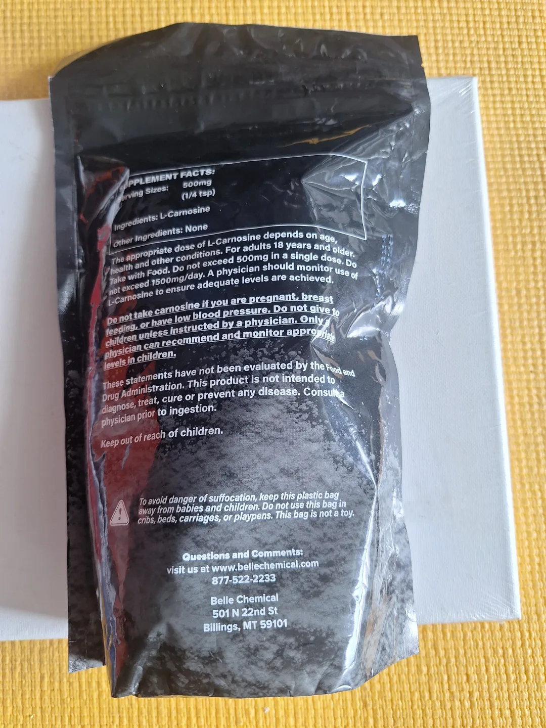 Pure L-Carnosine Powder Grade  Anti-Aging and Cognitive Health image indicator(2)