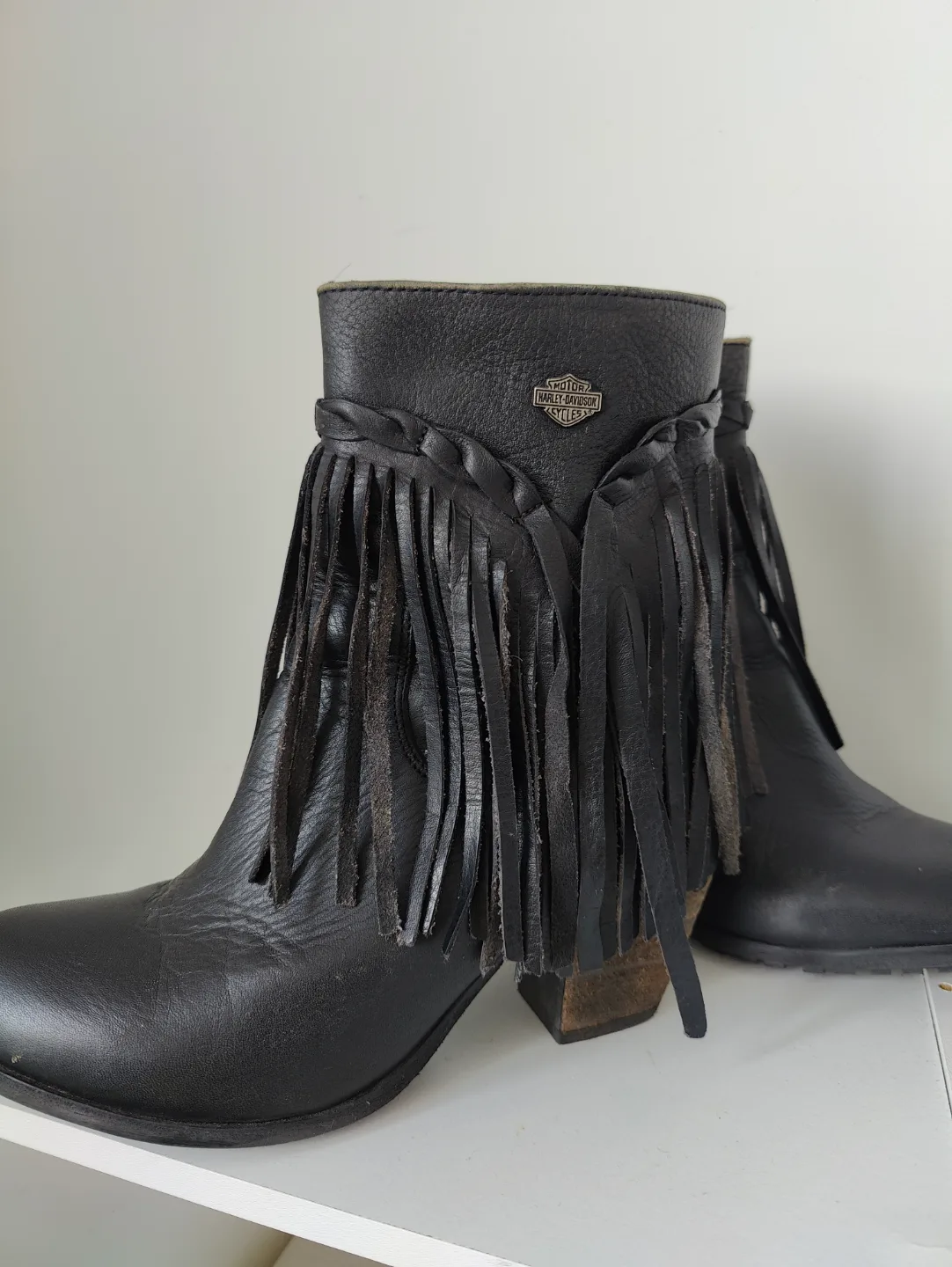 Harley-Davidson Women's Leather Fringe Boots thumbnail