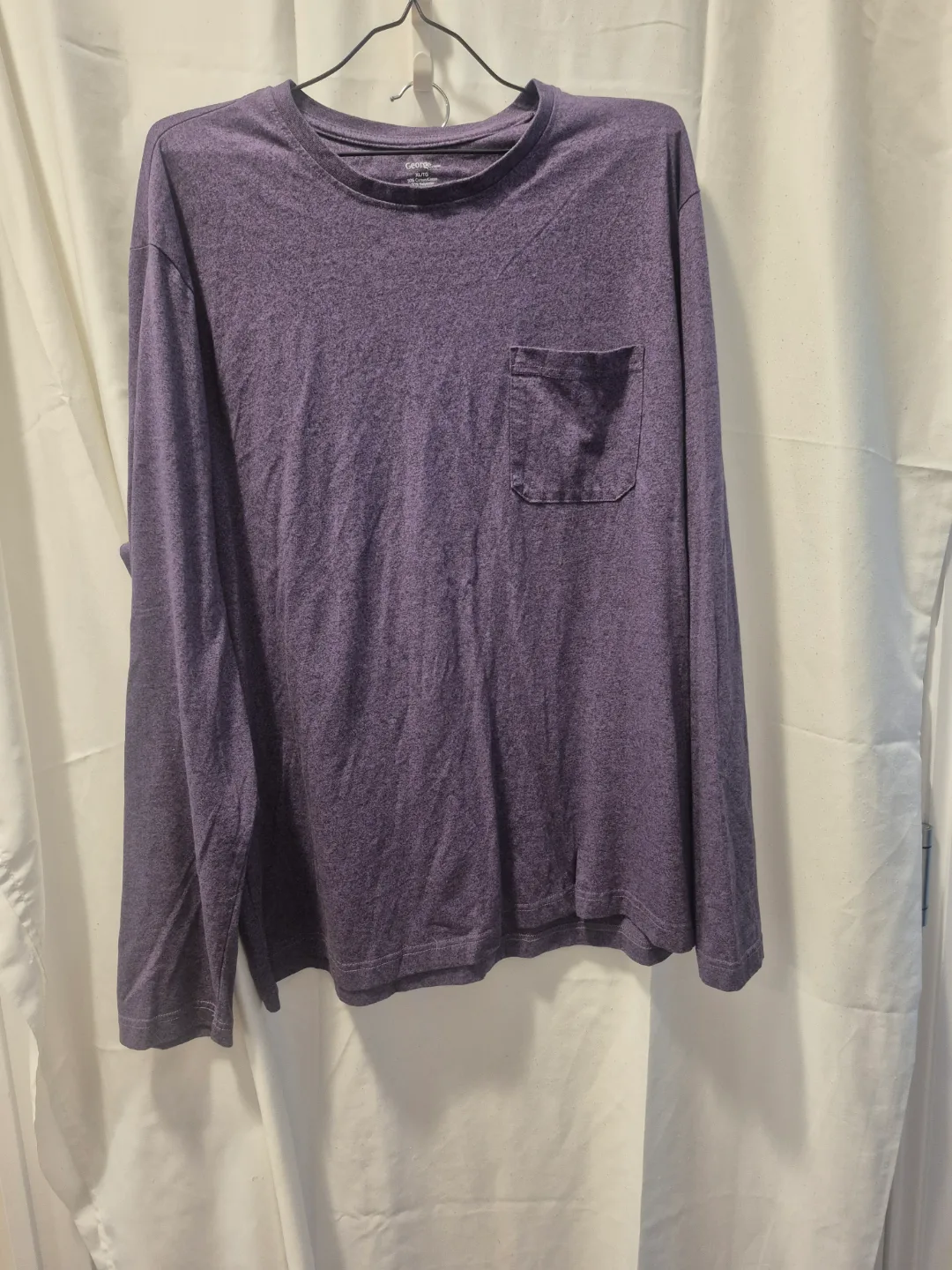 George Men's Long-Sleeve T-Shirt - Purple thumbnail