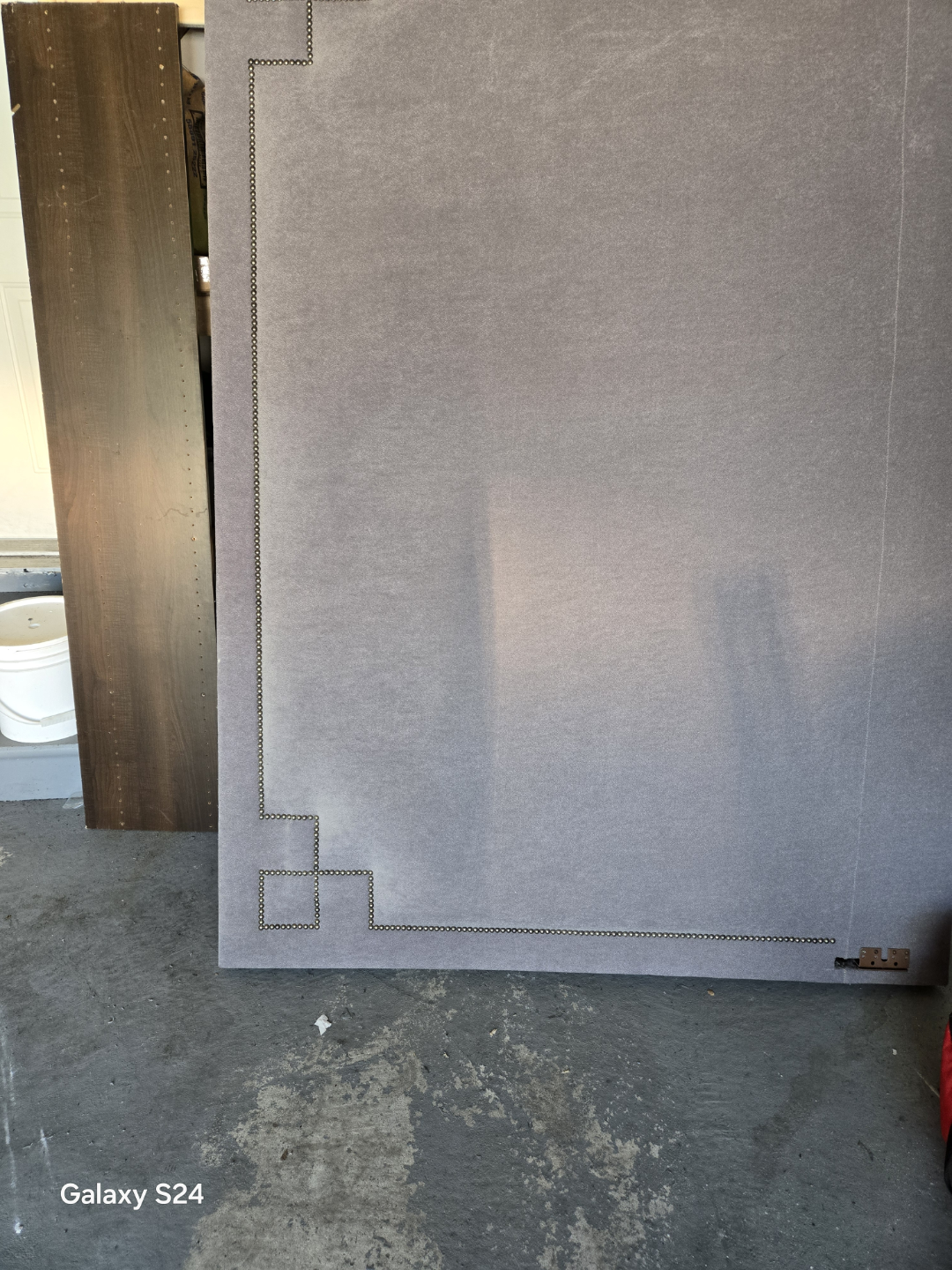 Grey Velvet Headboard - photo 4