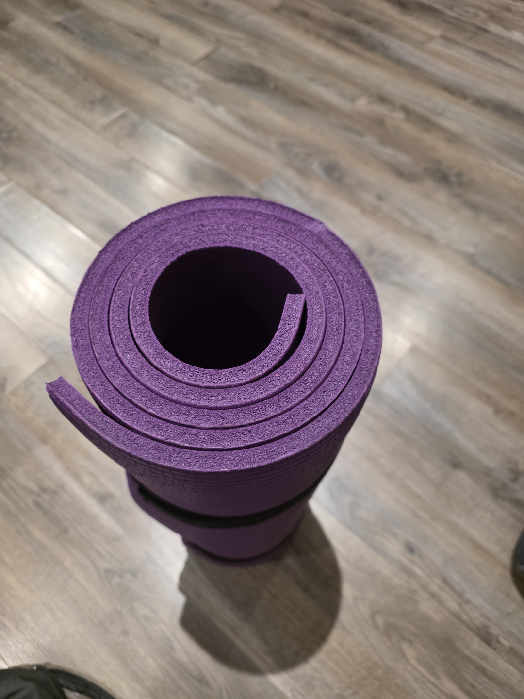 Rolled Purple Yoga Mat - photo 2