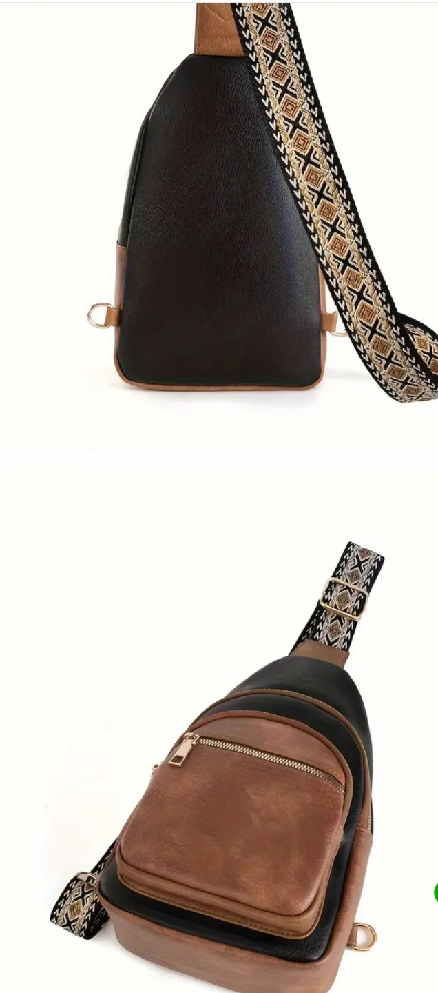 JRKGPIN Sling Bag - Black and Brown - photo 3
