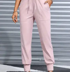 Women's Pink Jogger Scrubs /  FREE Graphic Tee - photo 2