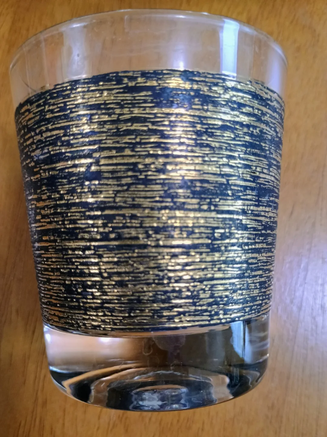 🏒👉 Set of four vintage mid-century modern gold drinking glasses image indicator(3)