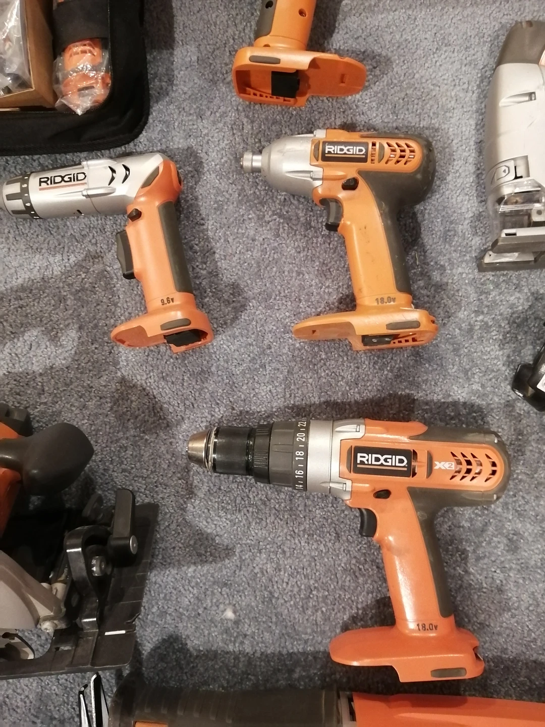 rigid tool set gently used bag included - photo 3
