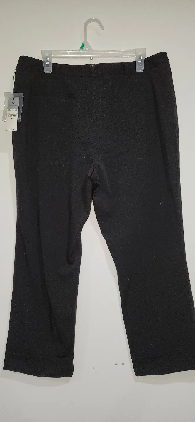Anne Klein Women's Black Capri Pants - Size 16 🧡 image indicator(4)