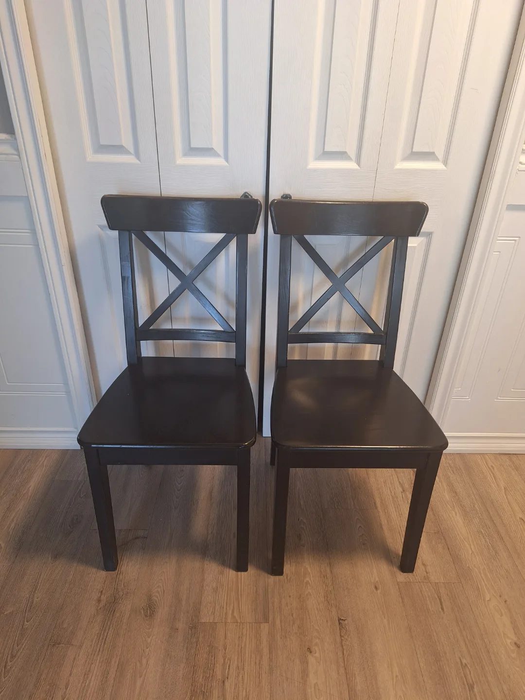 2 Black IKEA Chairs image indicator(3)