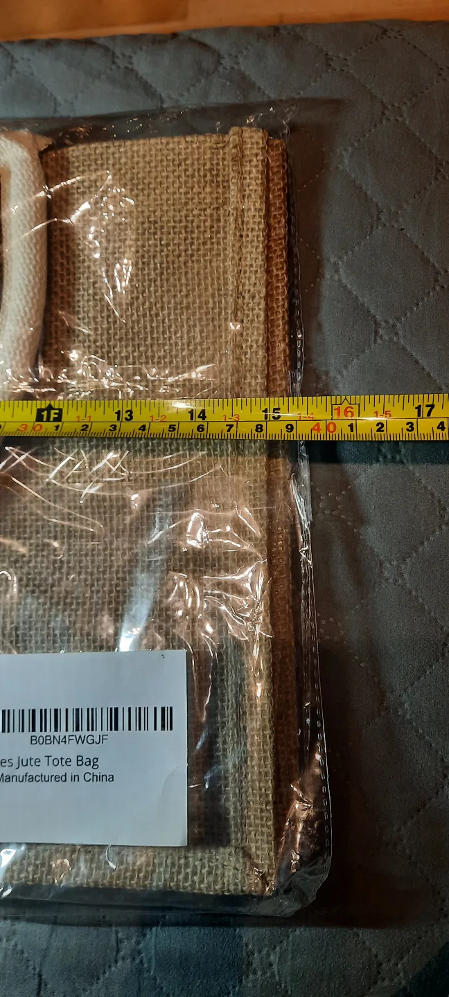 Avanies Jute Tote Bag - Multipurpose Burlap Large Tote image indicator(2)