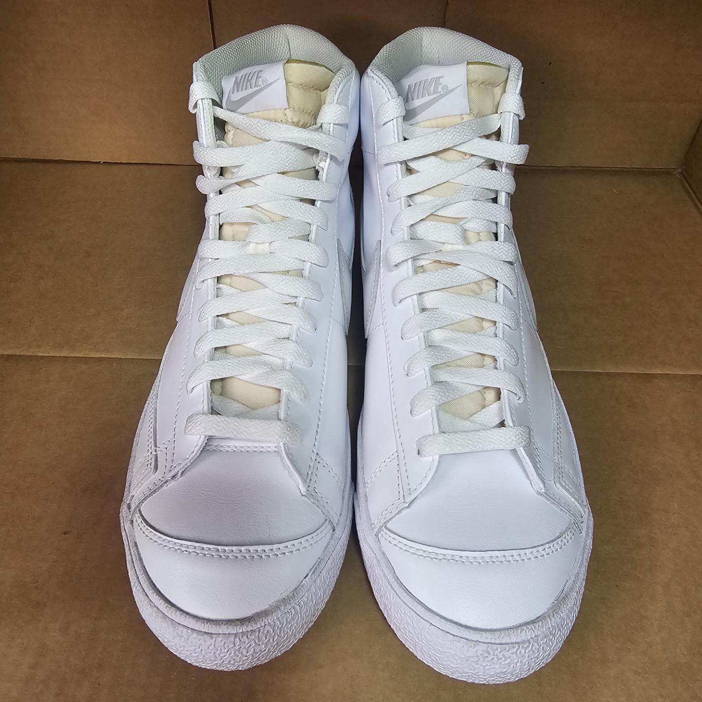 Nike Blazer Mid '77 White Leather High Top Sneakers - photo 2